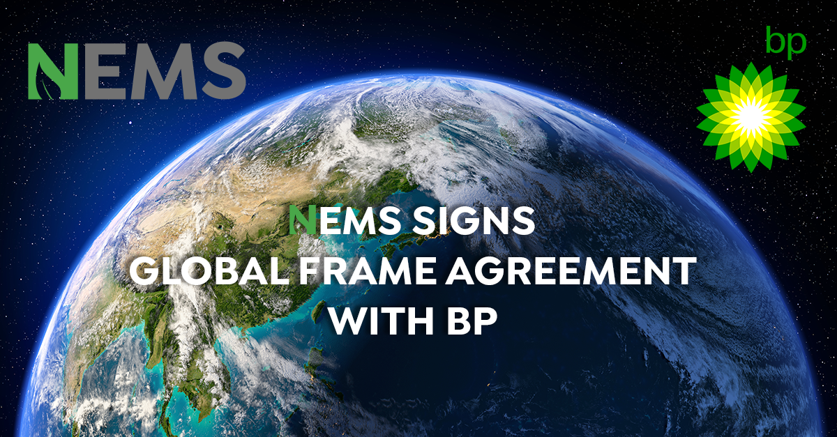 NEMS signs global frame agreement with Oil & Gas super-major BP