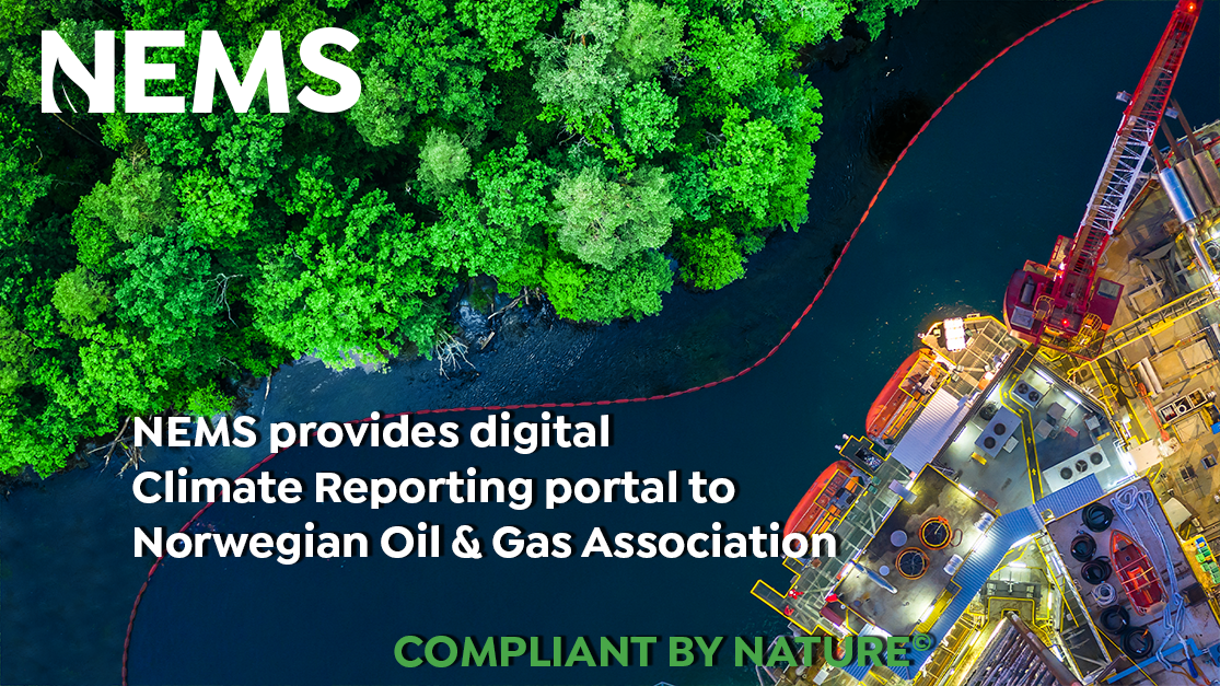 NEMS provides digital Climate Reporting portal to Norwegian Oil & Gas